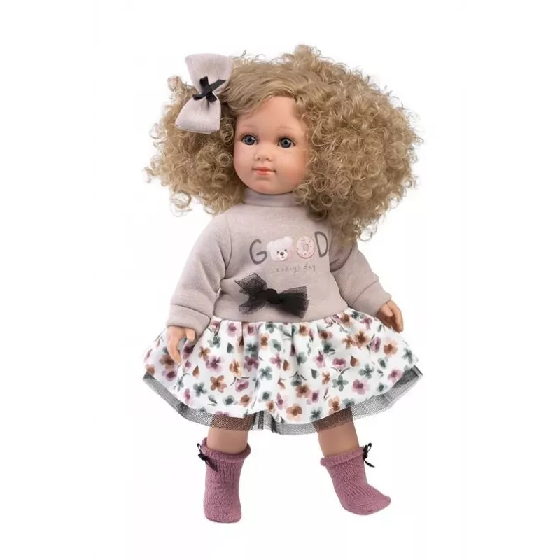 Bábika Llorens Elena 35 cm — mäkké telo, ručne maľovaná tvár a končatiny