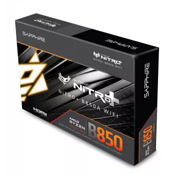 Základná doska Sapphire NITRO+ B850A WIFI 7 AMD B850 socket AM5 micro ATX, DDR5, 4 DIMM, 256GB, Wi-Fi 7, 2.5GbE