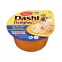 Mačacie maškrty INABA Dashi Delights kura a tuniak vývar, 70 g vrecko, bez obilnín, bez lepku, bez sóje