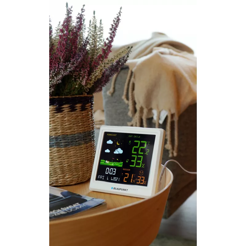 Meteostanica BLAUPUNKT WS25WH – meranie vnútri/vonku, bezdrôtové senzory