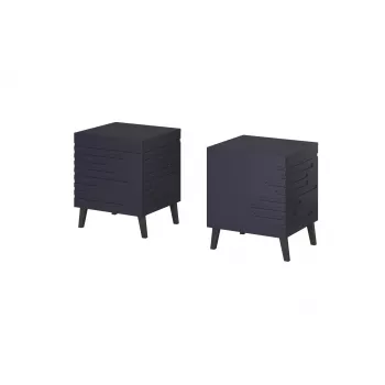 Nočný stolík cama meble NOVA 44×40×52 cm, 1 zásuvka, tmavomodrá matná