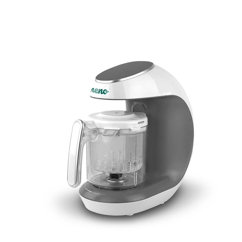 Detský kuchynský robot neno Cibo 300 W, 0,3 L misa, parenie a mixovanie, ohrievanie, sivá/biela