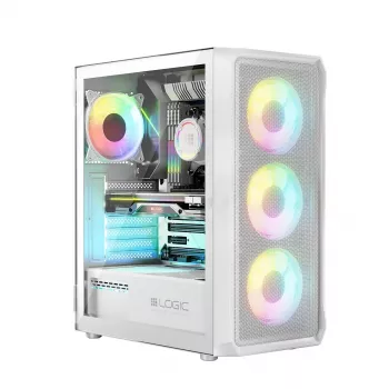 Logic PORTOS ARGB MINIDI USB 3.0 skriňa biela