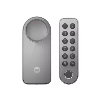 Smart zámok dverí Xiaomi BHR07XDGL s klávesnicou, Bluetooth, odtlačkom prsta, kódom a diaľkovým ovládaním, sivý, 7,2 V 2450 mAh