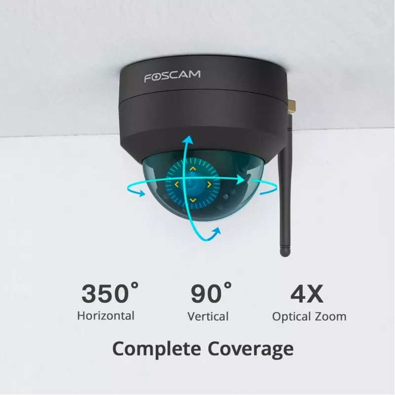 Foscam D4Z žiarovková IP bezpečnostná kamera interiér & exteriér 2304 x 1536 pixelov strop