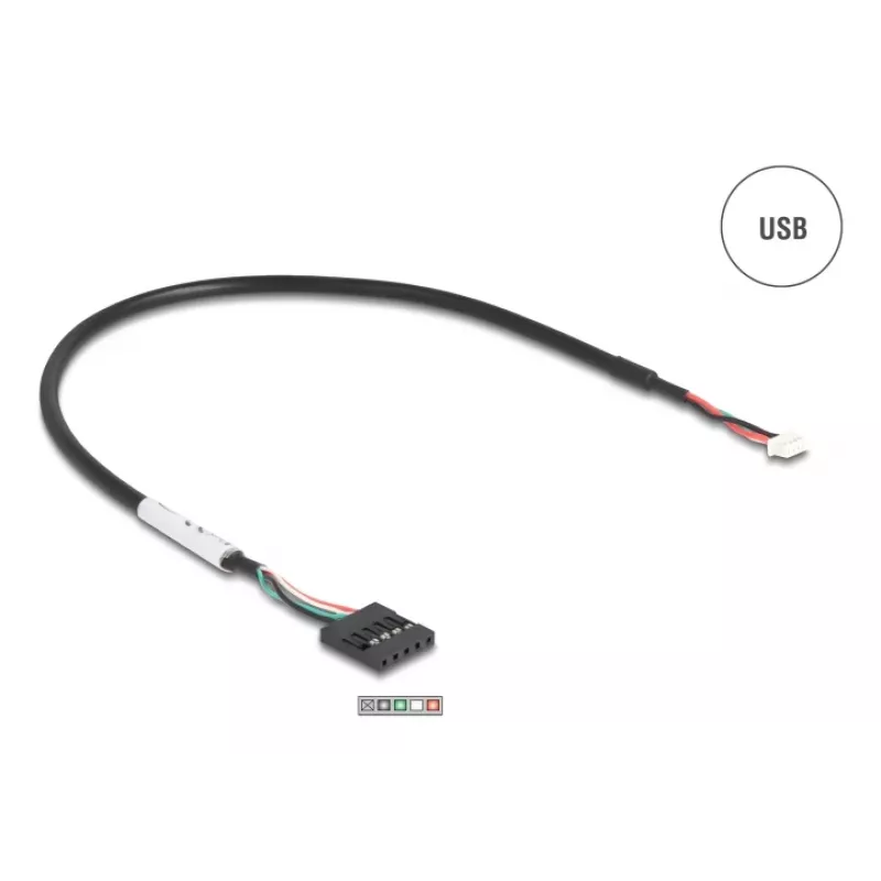 DeLOCK 90781 sériový konvertor repeater izolátor USB 2.0 RS-232 čierna zelená