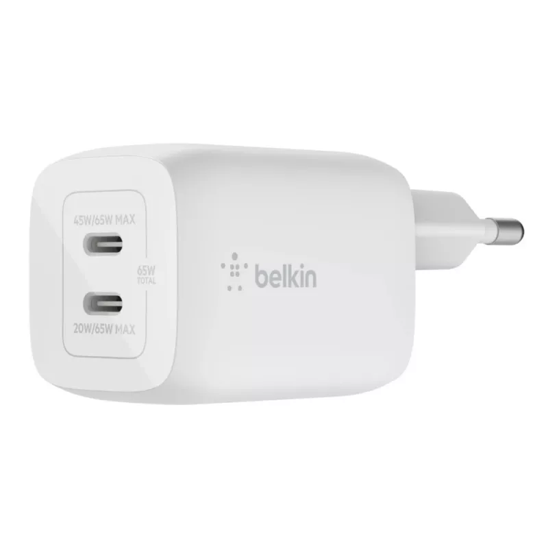 Nabíjačka Belkin WCH013vfWH interiérová AC rýchlonabíjačka pre notebook smartfón tablet