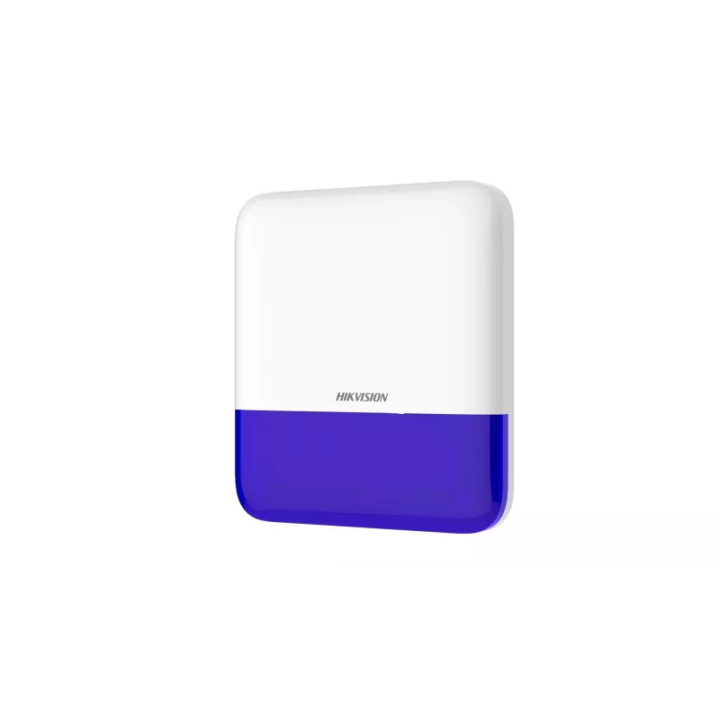 Bezdrôtová vonkajšia siréna Hikvision DS-PS1-E-WE/modrá