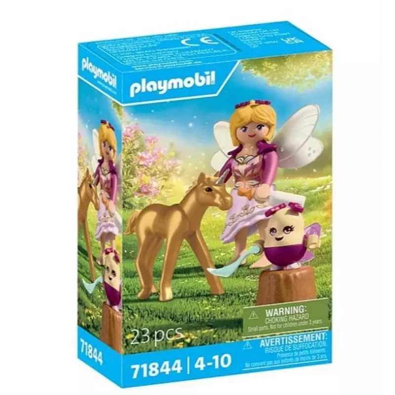 71844 Magic Unicorns: Zlatý jednorožec žriebä s vílou
