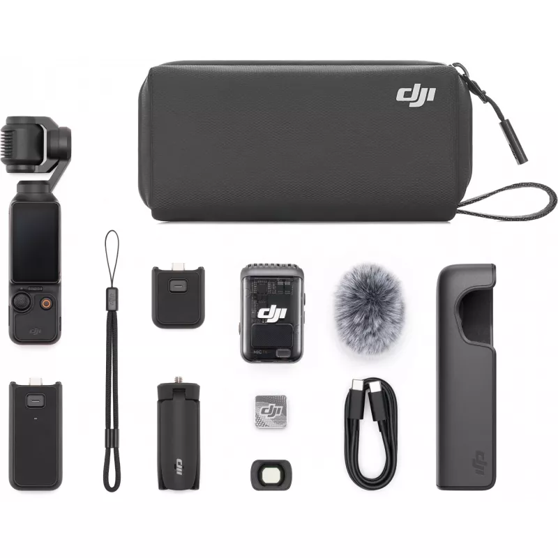 DJI Osmo Pocket 3 Creator Combo – 1 CMOS gimbalová kamera, 4K/120fps, 2 OLED dotykový displej