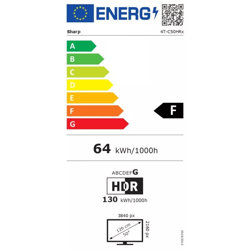 Smart TV Sharp 50HR7265E 50 Google TV čierna