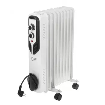 Adler | Olejový radiátor | AD 7816 | Olejový radiátor | 2000 W | Počet výkonových stupňov 3 | Vhodný do miestností do m2 | Biely