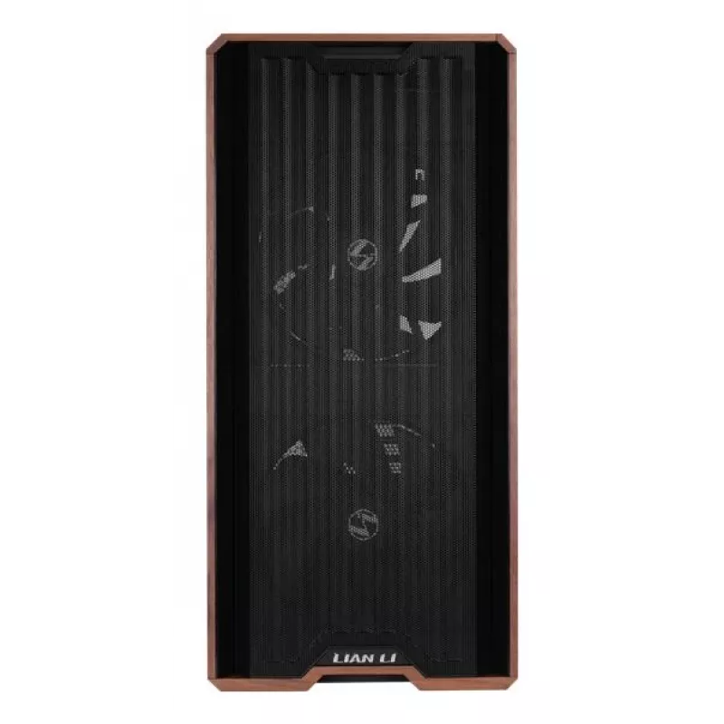 PC skriňa Lian Li Lancool LAN217X Midi Tower čierna, drevo
