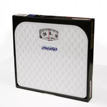 Mechanická váha Mesko MS 8160 – maximálna nosnosť 130 kg, presnosť 1000 g, biela
