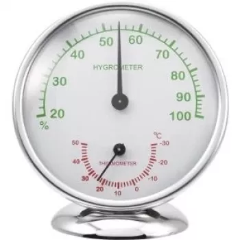 Hygrometer Renkforce 6510 Alu — termo-hygrometer z hliníka na meranie teploty a vlhkosti