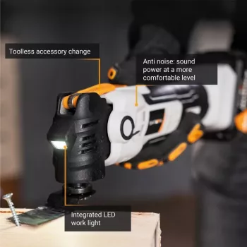 Batavia B.V. | 18V akumulátorový antivibračný multitool – bez batérie a nabíjačky