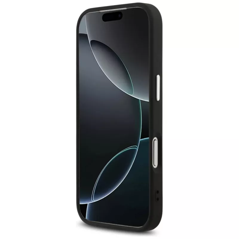 GUESS | Hardcase 4G | Zadný kryt | iPhone 17 Pro Max | Apple | Ekologická koža/PC/Plast/TPU | Čierna