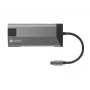 NATEC Fowler Plus USB Type-C čierna sivá MicroSD SD hub