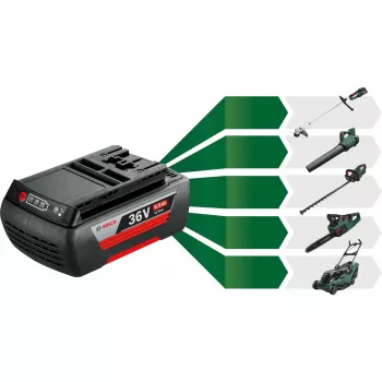 Sada batérie a štartéra Bosch GBA 36V 6,0Ah s nabíjačkou AL 36V-20, čierna