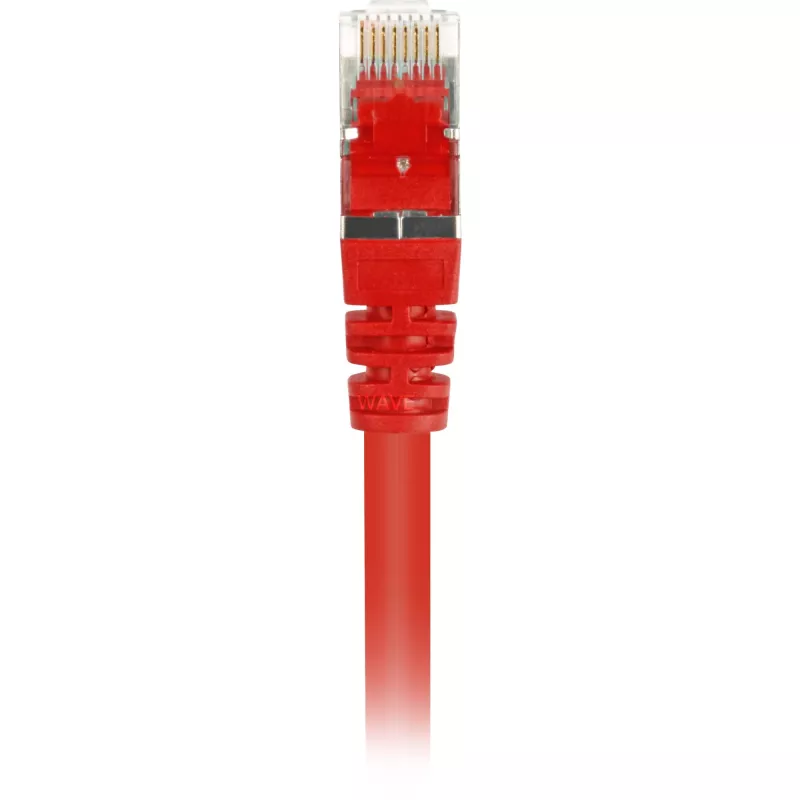 Patch kábel RJ45 konektor samec > RJ45 konektor samec CAT.6 S/FTP (červený, 1,5 metra)