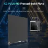 Stavebná doska Creality K2 Plus PEI Frosted 400×400 mm — náhradná tlačová podložka