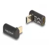 DeLOCK adaptér USB 40 Gbps USB Type-C PD 3.0 100 W konektor samec na konektor samica zahnutý 8K 60 Hz