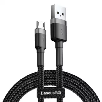 Baseus Cafule 2.4A 1 m Micro-USB kábel (sivá/čierna)