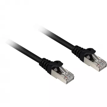 Sieťový kábel Sharkoon Cat.6a SFTP RJ-45 Cat6a 0,25 m čierny
