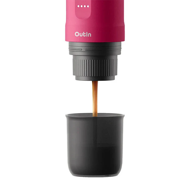 OutIn Nano prenosný espresso kávovar, Crimson Red
