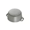 Cocotte Staub 20 cm sivá liatina