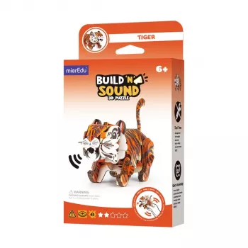 MierEdu Build and Listen 3D puzzle - tiger