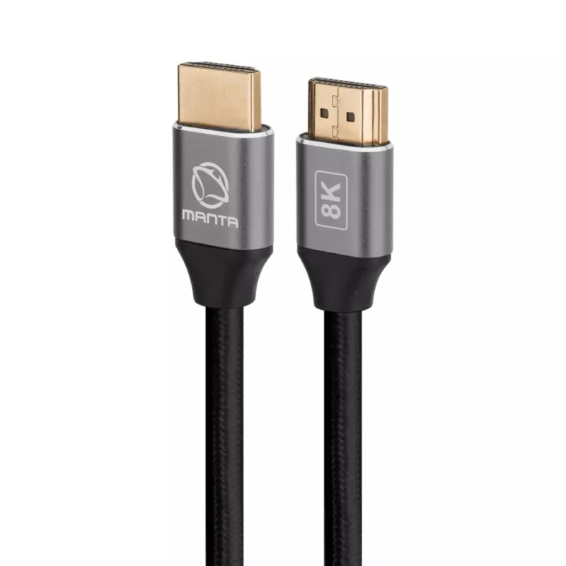HDMI kábel MANTA HDMI-2MC 2 m, podporuje rozlíšenie až do 8K