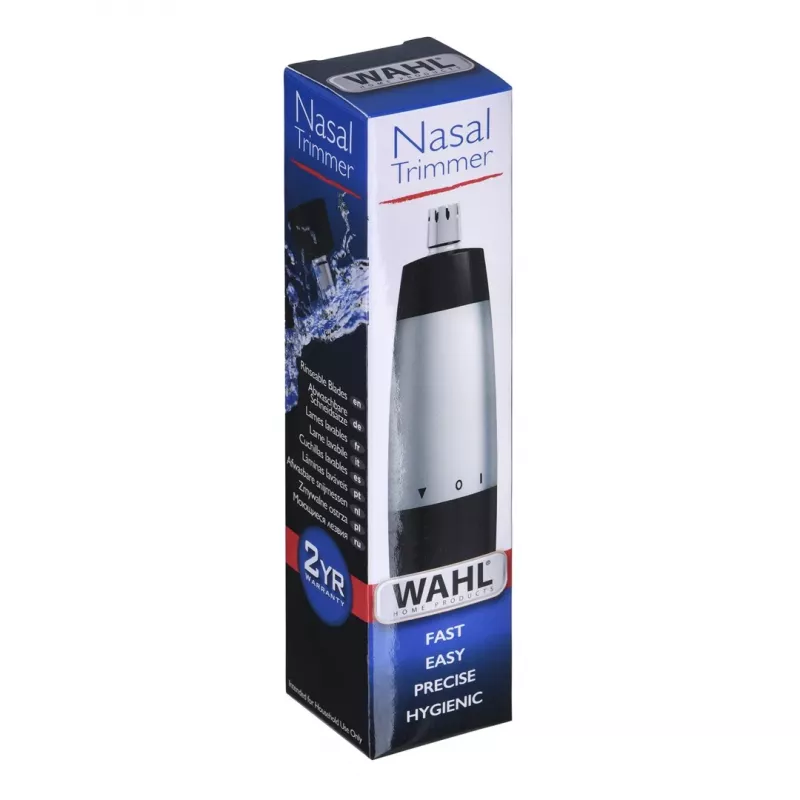 Wahl 05642-135 zastrihávač chĺpkov v nose a ušiach, čierna/strieborná