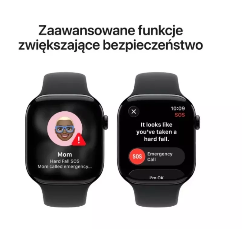 Apple Watch Series 11 GPS + Cellular 42mm puzdro Space Grey hliník so športovým remienkom čierna - M/L