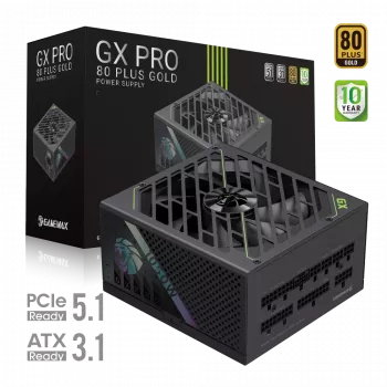 Gamemax napájací zdroj, 80 PLUS, Gold | GX PRO 1050G | 1050 W | plne modulárny