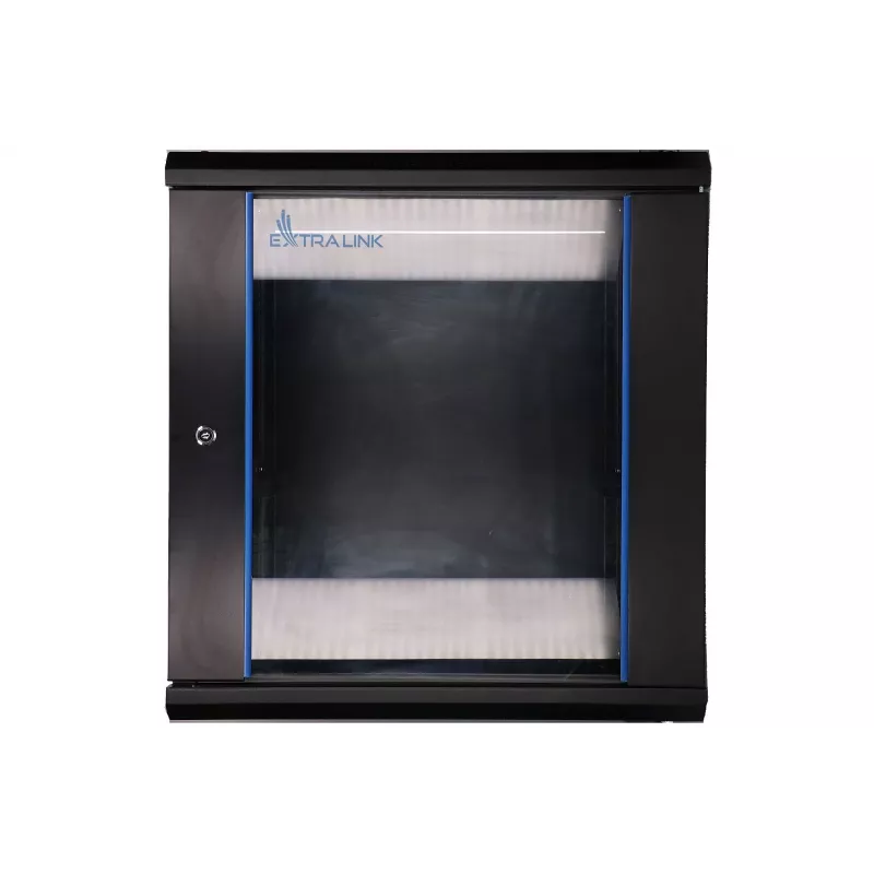 Nástenný rozvádzač Extralink Extralink Rackmount cabinet 12U 600x450 čierny