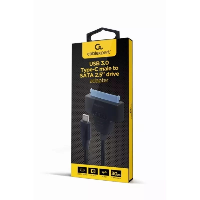 Gembird AUS3-03 USB kábel 0,2 m USB 3.0 USB-C adaptér čierny
