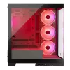 PC skriňa MODECOM Volcano SPACE APEX ARGB Midi Tower, tvrdené sklo, USB-C, podporuje ATX/microATX/Mini-ITX, GPU do 430 mm, CPU chladič do 180 mm