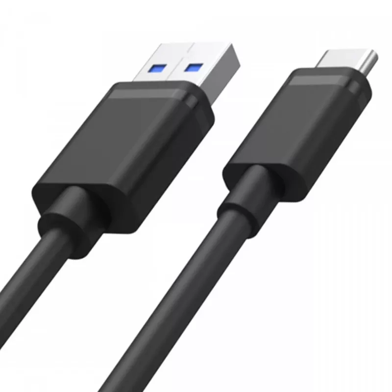USB-A na USB-C kábel Unitek C14068BK, 2 m, USB 2.0, čierny, konektor-konektor