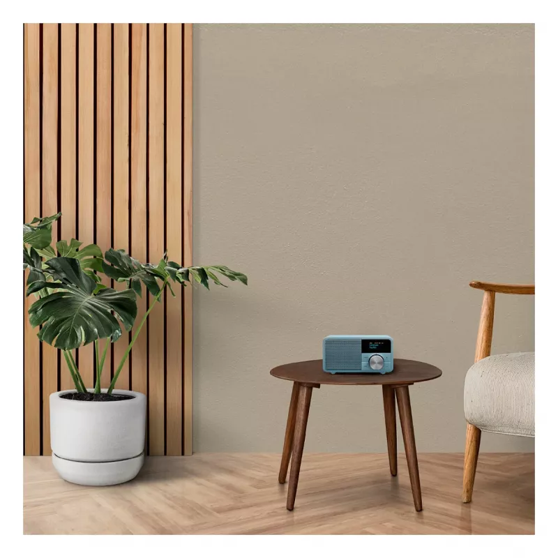 Sangean DDR-7 Norse Blue stolné rádio, DAB+, FM, AUX, Bluetooth, tyrkysové