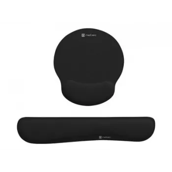 NATEC podložka pod myš s opierkou zápästia Chipmunk 2-in-1 ergonomická sada čierna