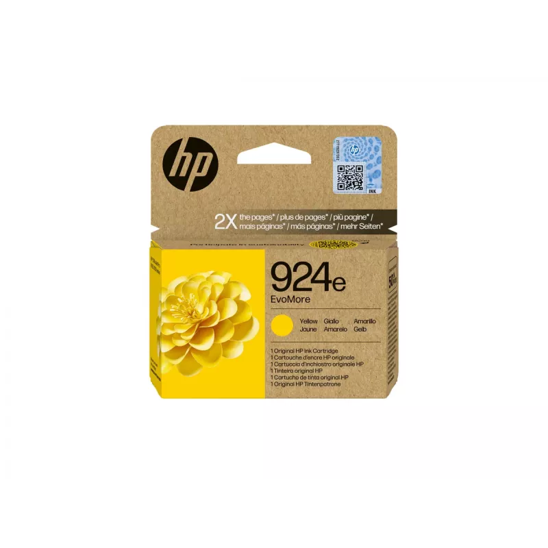HP 924e EvoMore žltá originálna atramentová kazeta
