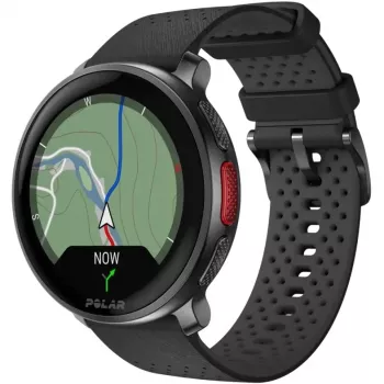 Polar Vantage V3 - hliník - športové hodinky s remienkom - silikón - displej 3,5 cm (1,39 palca) - 32 GB - Bluetooth - 57 g - Night Black (900108890)