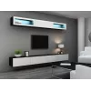 Cama obývacia zostava VIGO 11 čierna/biela lesk
