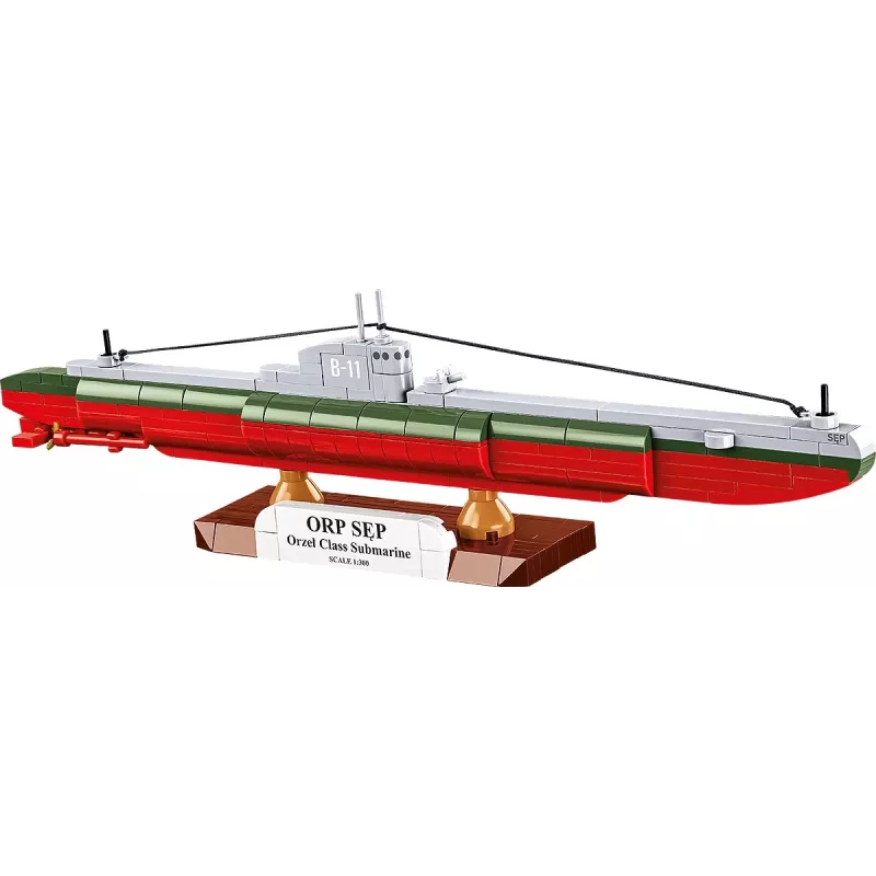 Plastový modelársky set Cobi poľská ponorka ORP Sęp mierka 1:300 (COBI-4856)