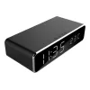 Digitálny budík GEMBIRD DAC-WPC-01 s LCD displejom, čierne hliníkové puzdro, napájaný zo siete
