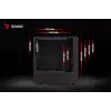 Savio Noctis Glass RGB Cube počítačová skriňa, ATX/Micro-ATX/Mini-ITX, predná strana z tvrdeného skla, RGB ventilátory, čierna