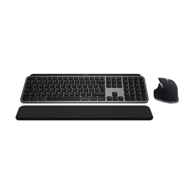 Logitech MX Keys S Combo pre Mac, bezdrôtová, DE rozloženie sada klávesnice a myši, klávesy a funkcie optimalizované pre macOS
