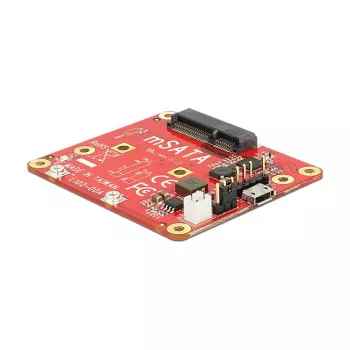 Interný mSATA adaptér DELOCK 62648 s Micro-USB host rozhraním, 6 Gbit/s, 65×56×12 mm