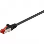 Sieťový kábel Goobay 68693 RJ-45 Cat6 1 m čierny